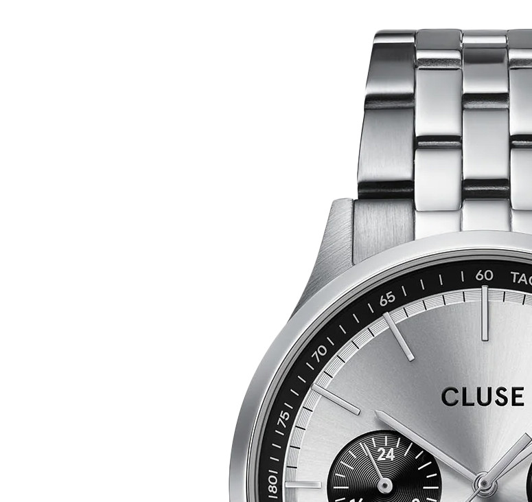 Cluse CW21007 Anthéor Stainless Steel 42mm - zegarek męski 4