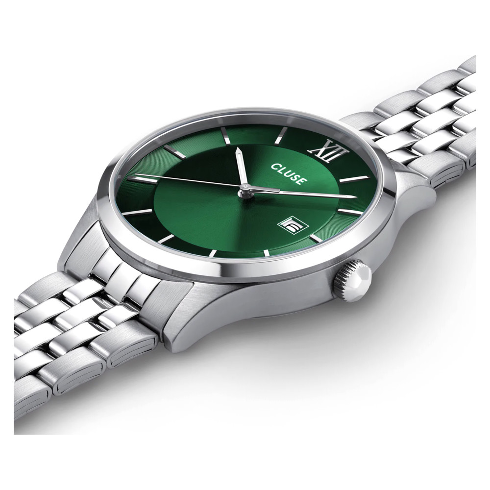 Cluse CW22702 Aravis Green Silver - zegarek męski 7