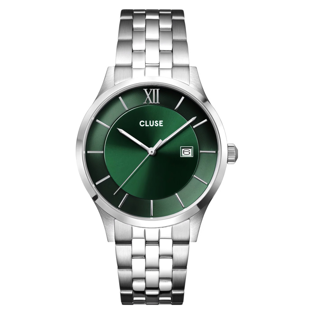 Cluse CW22702 Aravis Green Silver - zegarek męski 1