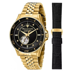 Maserati R8823140012 Sfida Open Heart Automatic SET - zegarek męski