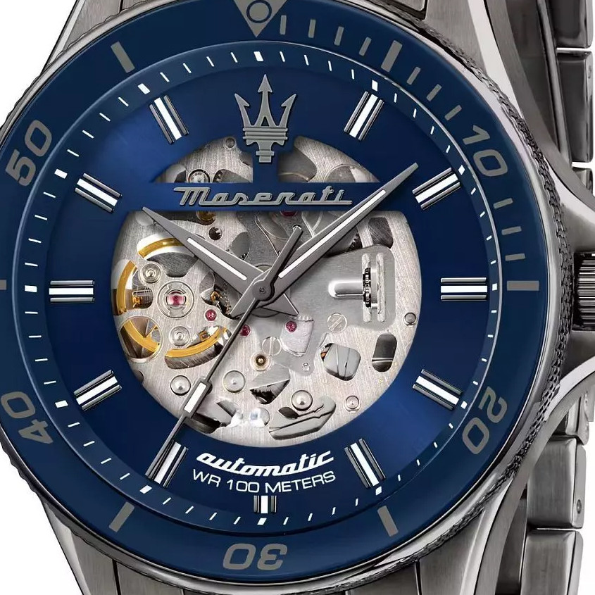 Maserati R8823140015 Sfida Skeleton Automatic - zegarek męski 2