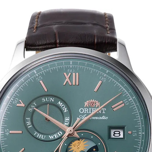 Orient RA-AK0805E30B Bambino Sun & Moon - zegarek męski 3