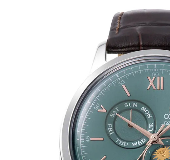 Orient RA-AK0805E30B Bambino Sun & Moon - zegarek męski 4