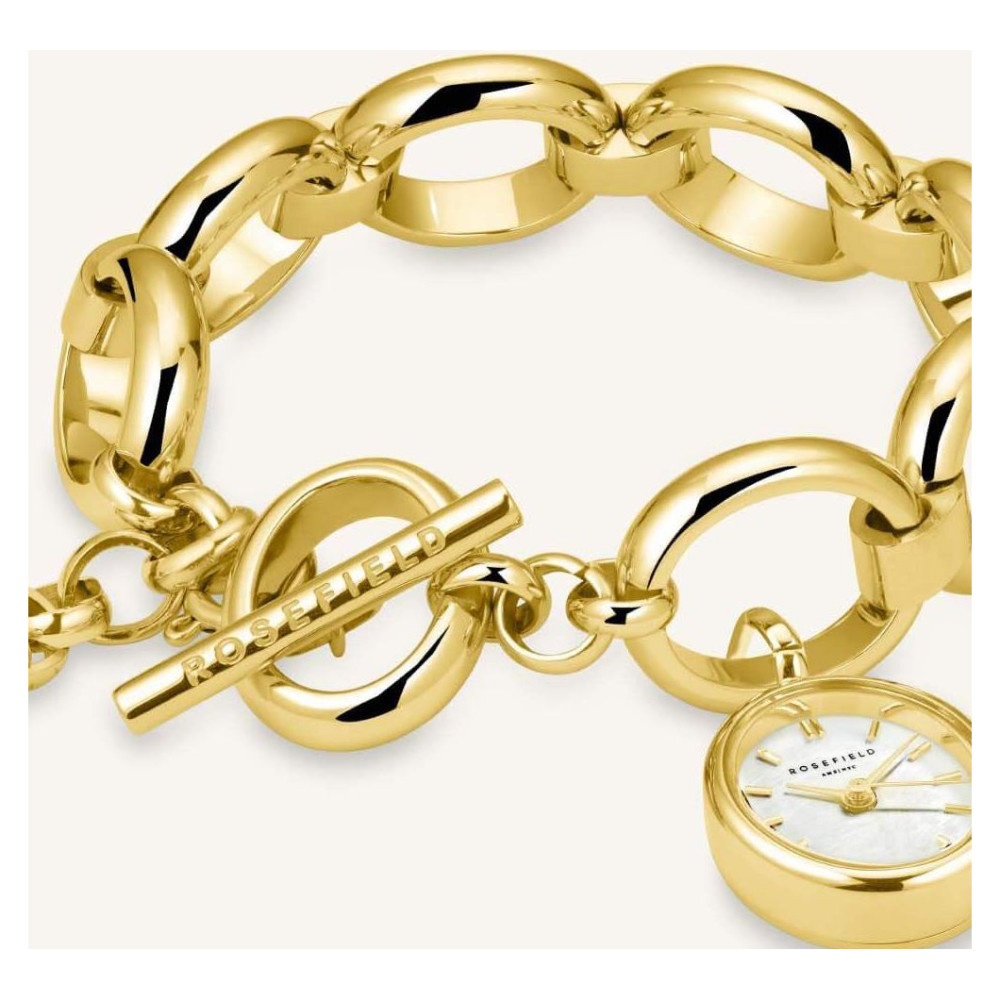 Rosefield SWGSG-OV13 The Oval Charm Chain - zegarek damski 7