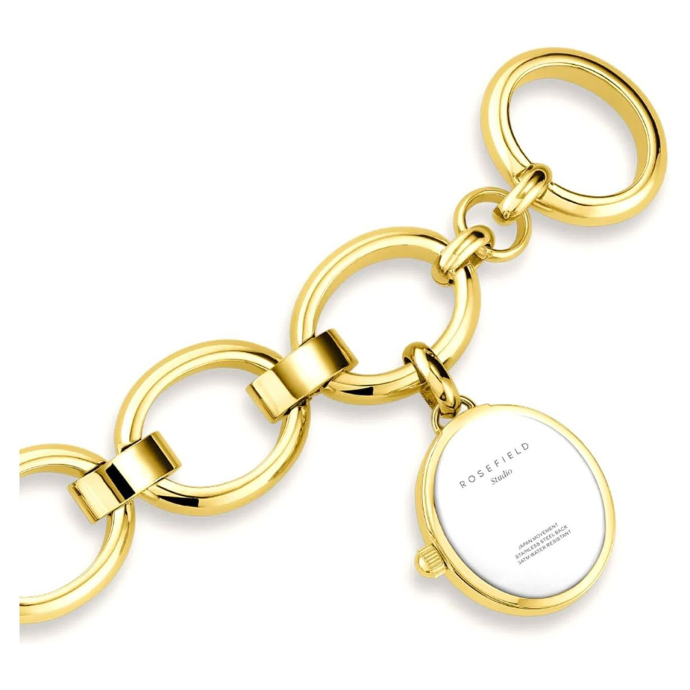 Rosefield SWGSG-OV13 The Oval Charm Chain - zegarek damski 8