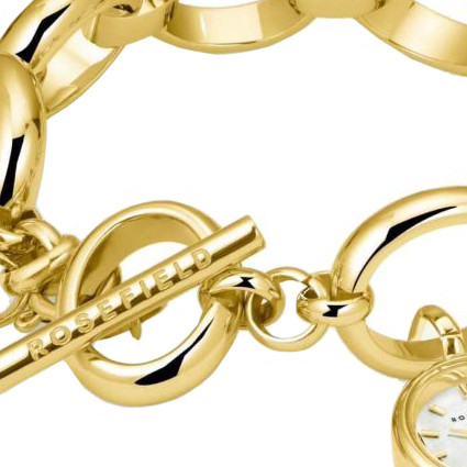 Rosefield SWGSG-OV13 The Oval Charm Chain - zegarek damski 2