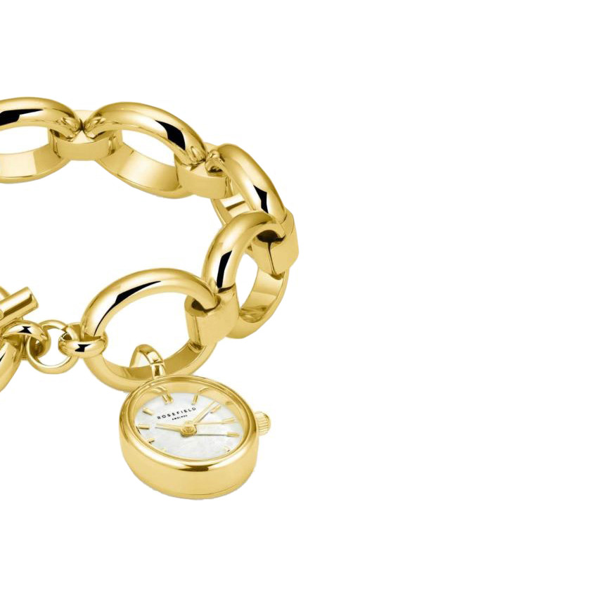 Rosefield SWGSG-OV13 The Oval Charm Chain - zegarek damski 6