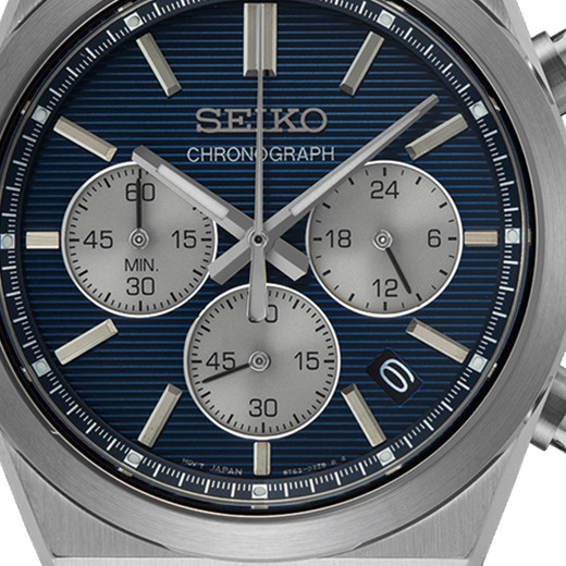 Seiko SSB453P1 Chronograph Quartz 100m Sapphire - zegarek męski 2