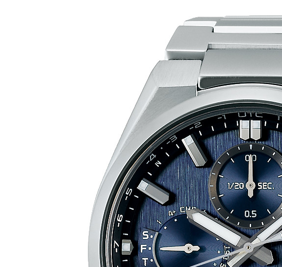 Seiko SSH161J1 Astron GPS Solar 5X Dual-Time Chronograph Blue 42mm - zegarek męski 4