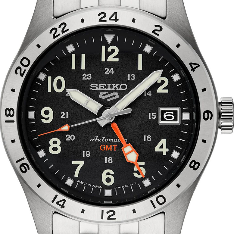 Seiko SSK023K1 5 Sports Automatic Field Mechanical GMT - zegarek męski 2