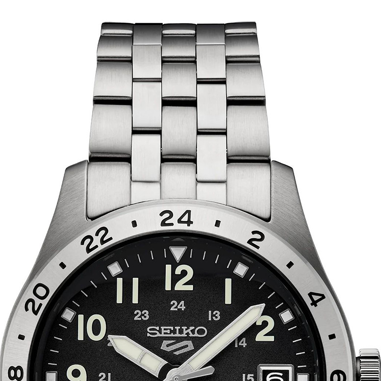 Seiko SSK023K1 5 Sports Automatic Field Mechanical GMT - zegarek męski 3
