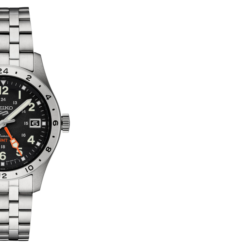 Seiko SSK023K1 5 Sports Automatic Field Mechanical GMT - zegarek męski 6