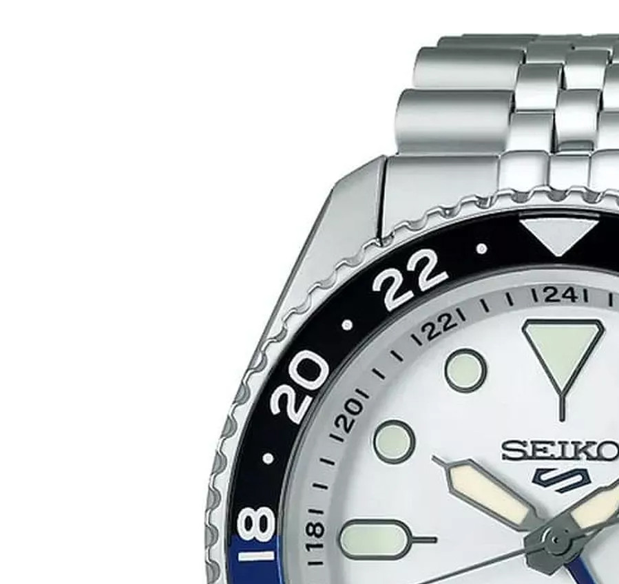 Seiko SSK033K1 5 Sports Automatic GMT - zegarek męski 4