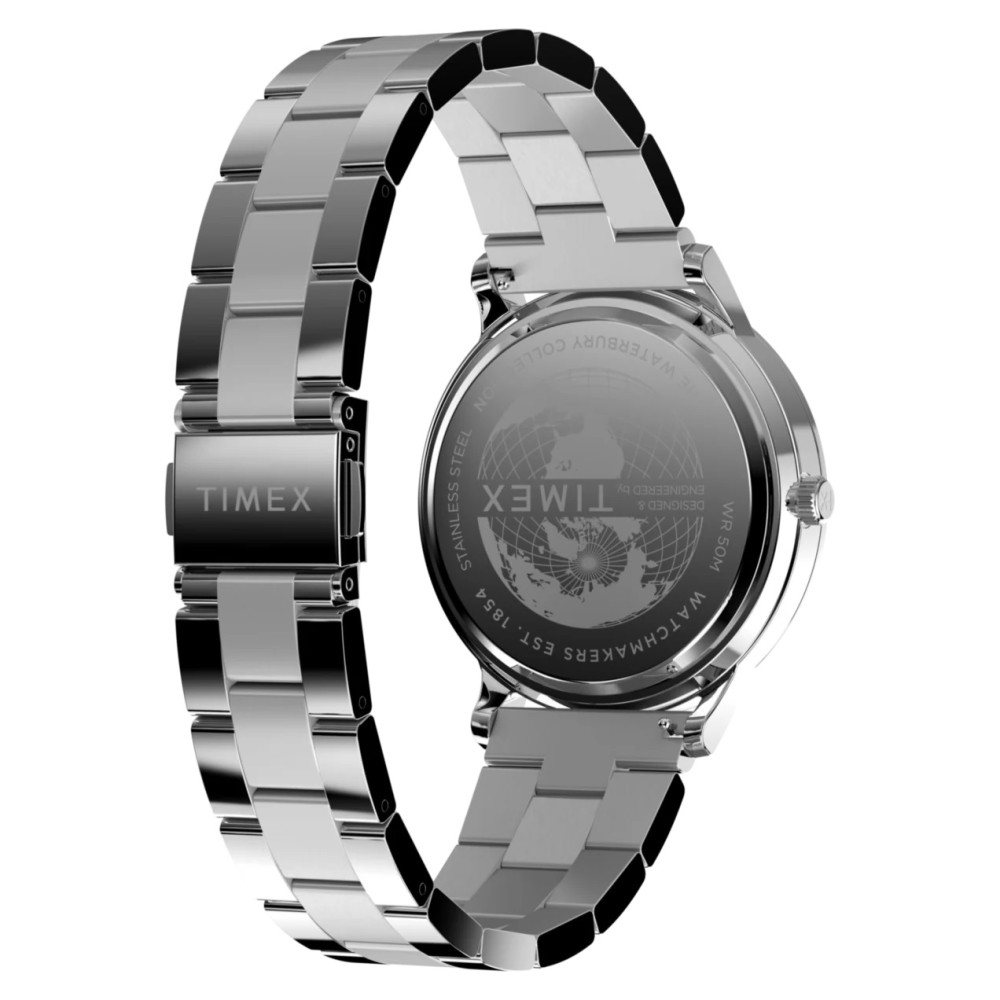 Timex TW2W75700 Waterbury Classic Moon Phase 40mm Stainless Steel Bracelet - zegarek męski 8