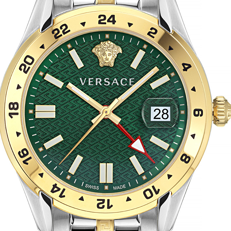 Versace VE7C00623 GRECA TIME GMT - zegarek męski 2
