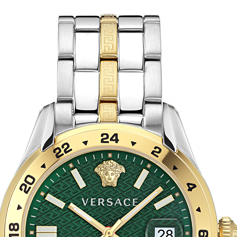 Versace VE7C00623 GRECA TIME GMT - zegarek męski 3