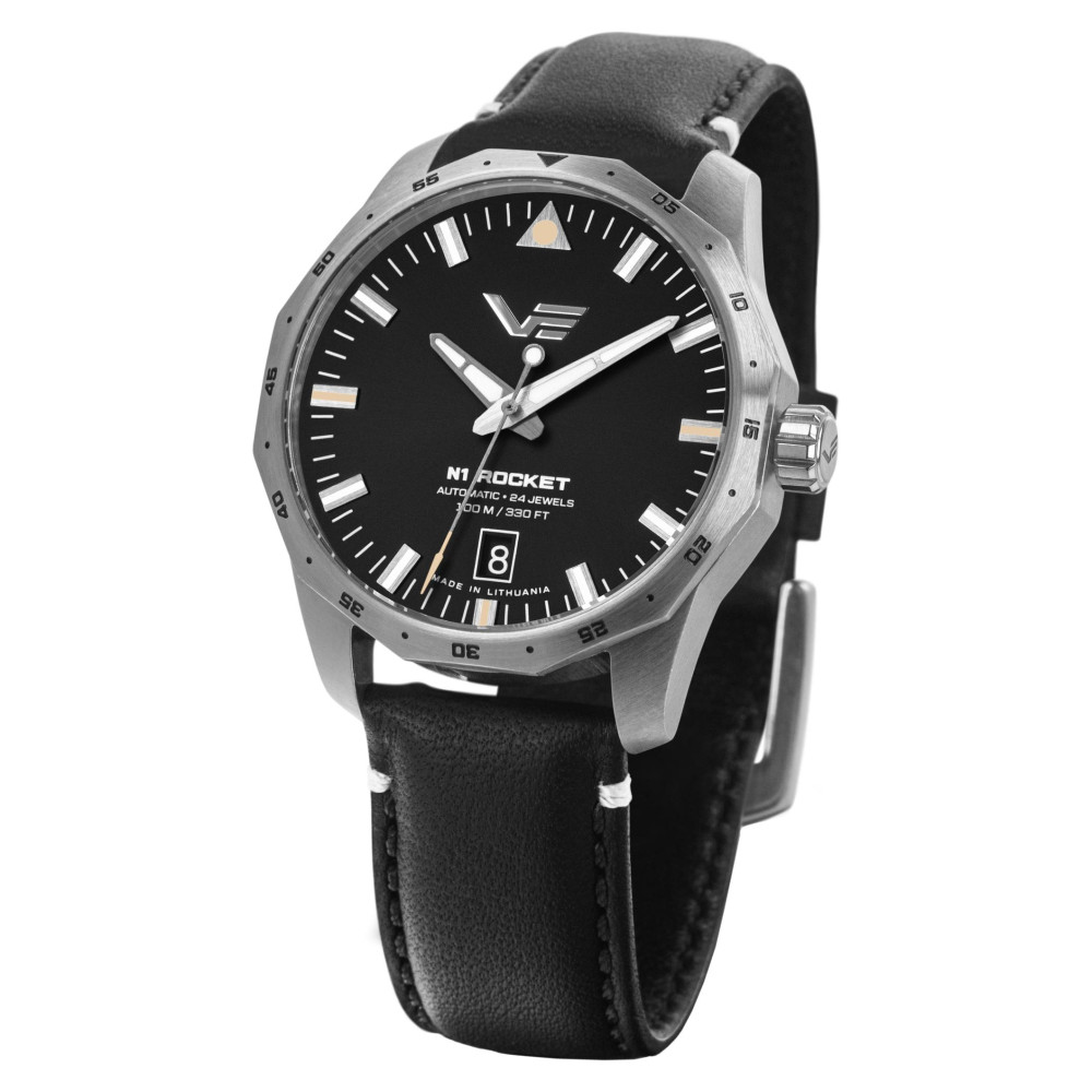 Vostok Europe NH35A-125A747 Rocket N-1 Automatic Black Compact 39mm - zegarek damski 1