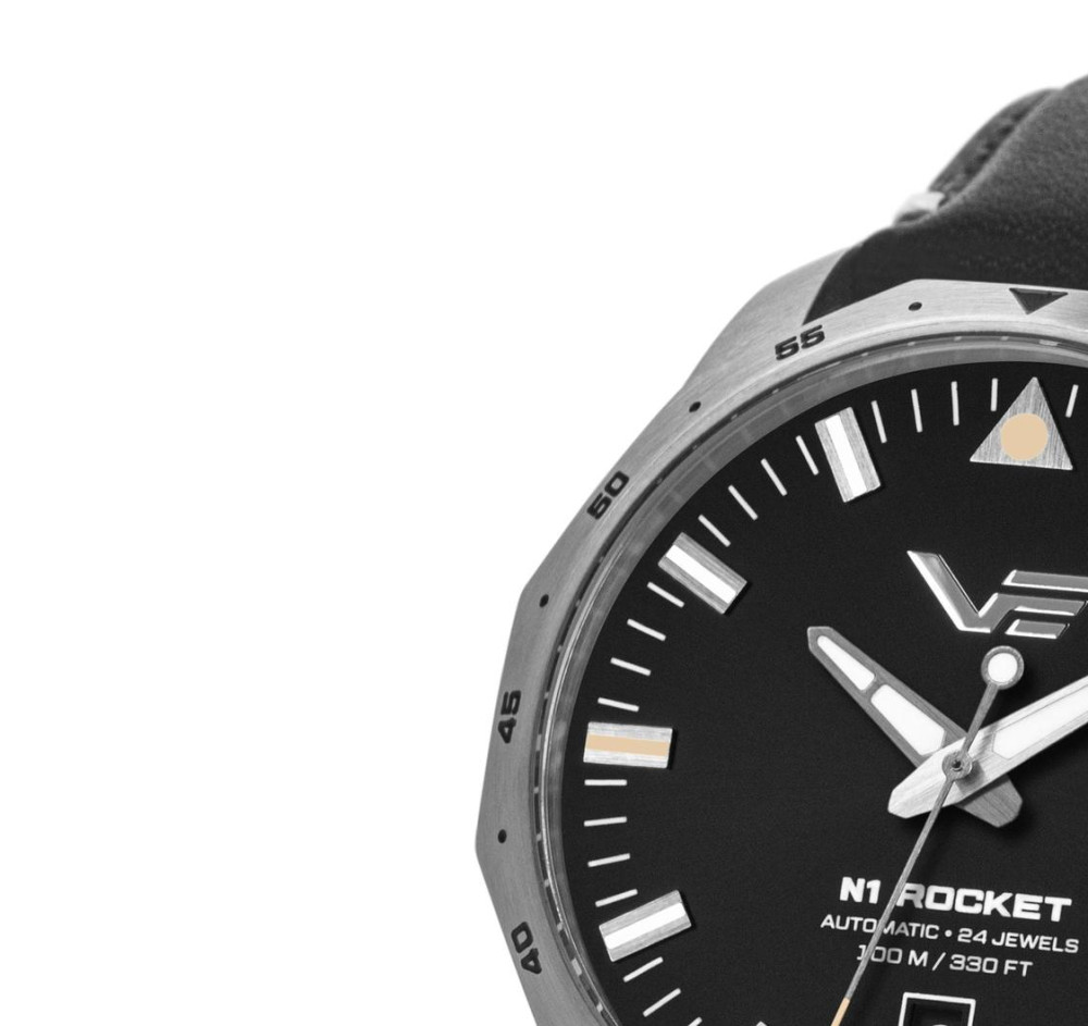 Vostok Europe NH35A-125A747 Rocket N-1 Automatic Black Compact 39mm - zegarek damski 4