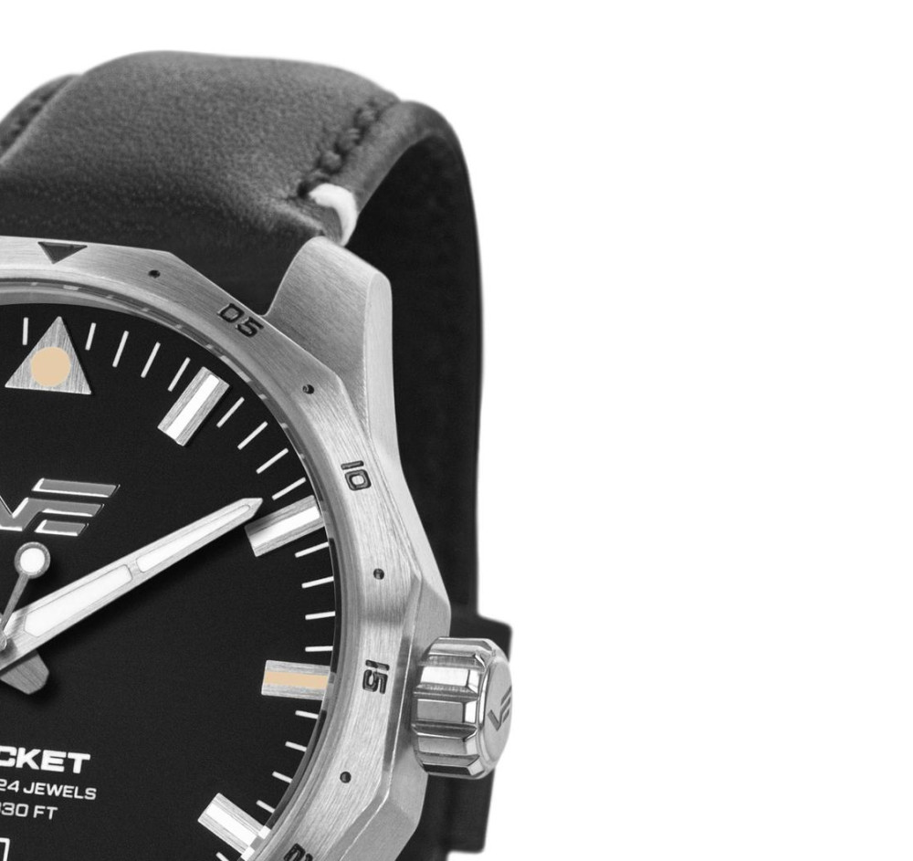 Vostok Europe NH35A-125A747 Rocket N-1 Automatic Black Compact 39mm - zegarek damski 5