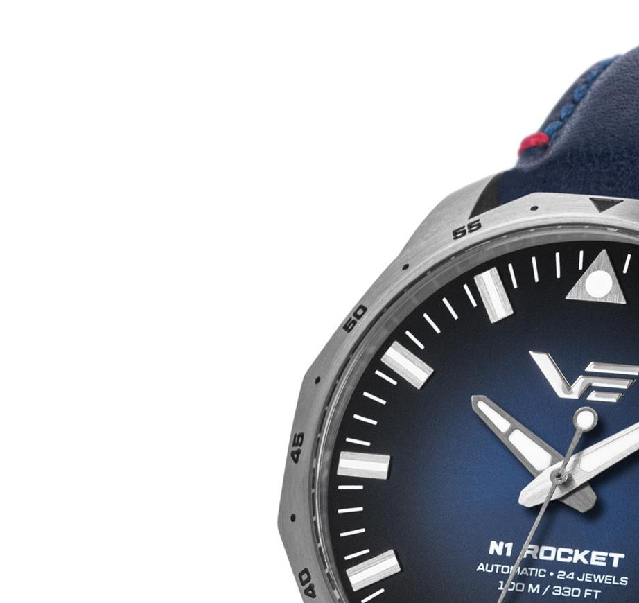 Vostok Europe NH35A-125A748 Rocket N-1 Automatic Blue Compact 39mm - zegarek damski 4