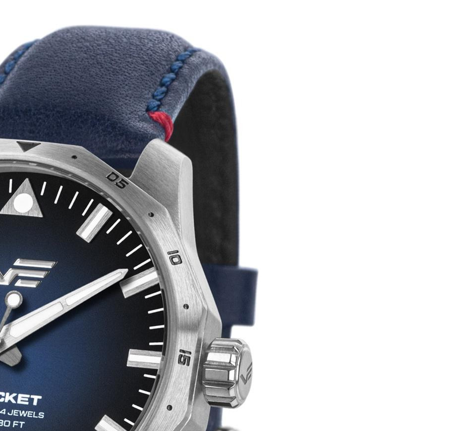 Vostok Europe NH35A-125A748 Rocket N-1 Automatic Blue Compact 39mm - zegarek damski 5