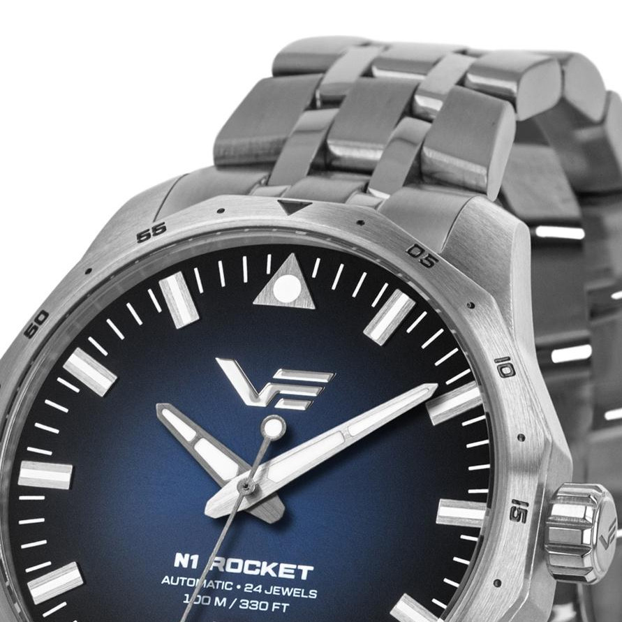 Vostok Europe NH35A-125A748B Rocket N-1 Automatic Blue Compact 39mm - zegarek damski 3