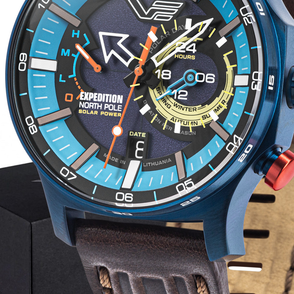 Vostok Europe VS57-595D736 Expedition North Pole 1 Polar Ice Solar 47mm - zegarek męski 2