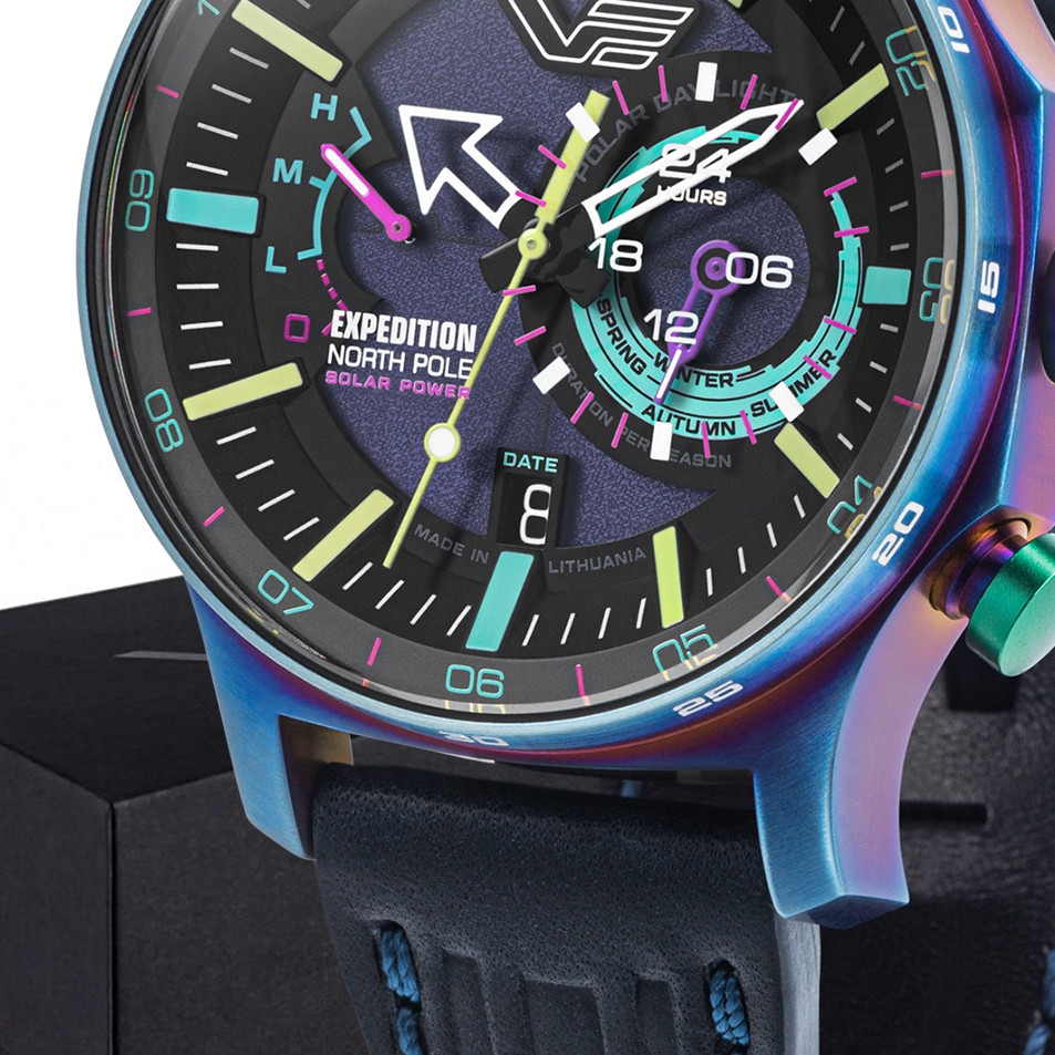 Vostok Europe VS57-595D737 Expedition North Pole 1 Polar Light Solar 47mm - zegarek męski 2