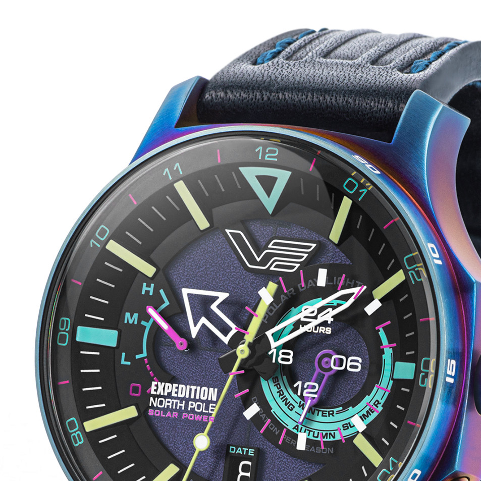 Vostok Europe VS57-595D737 Expedition North Pole 1 Polar Light Solar 47mm - zegarek męski 3