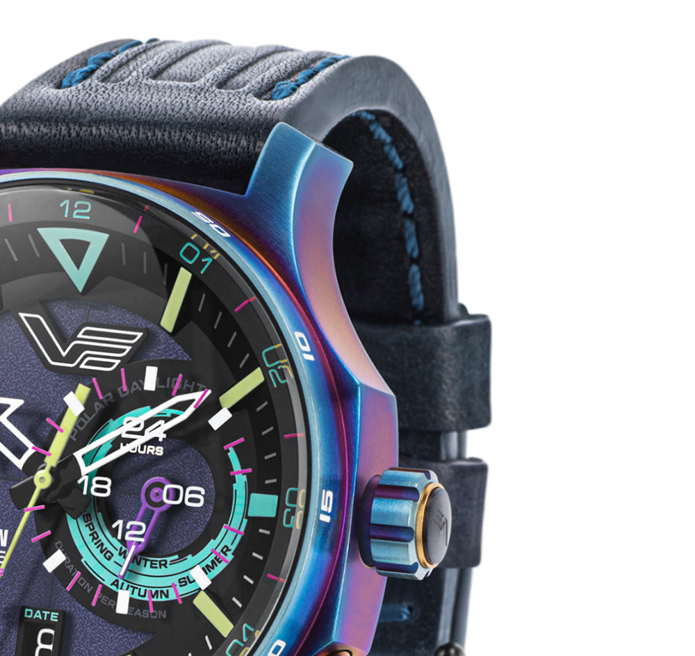 Vostok Europe VS57-595D737 Expedition North Pole 1 Polar Light Solar 47mm - zegarek męski 5