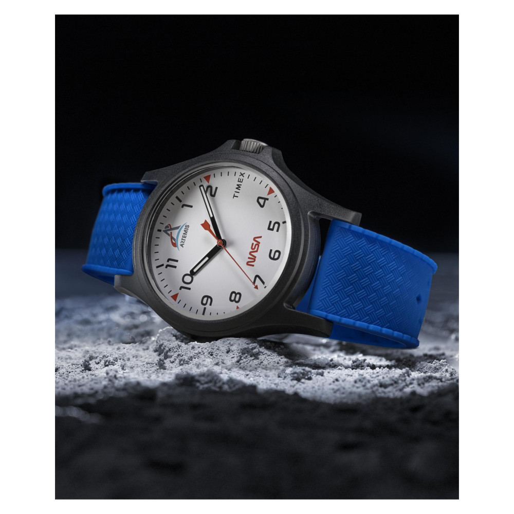 Timex TW2Y13100 Timex Main Street NASA Artemis 40mm Silicone Strap Watch - zegarek męski 8