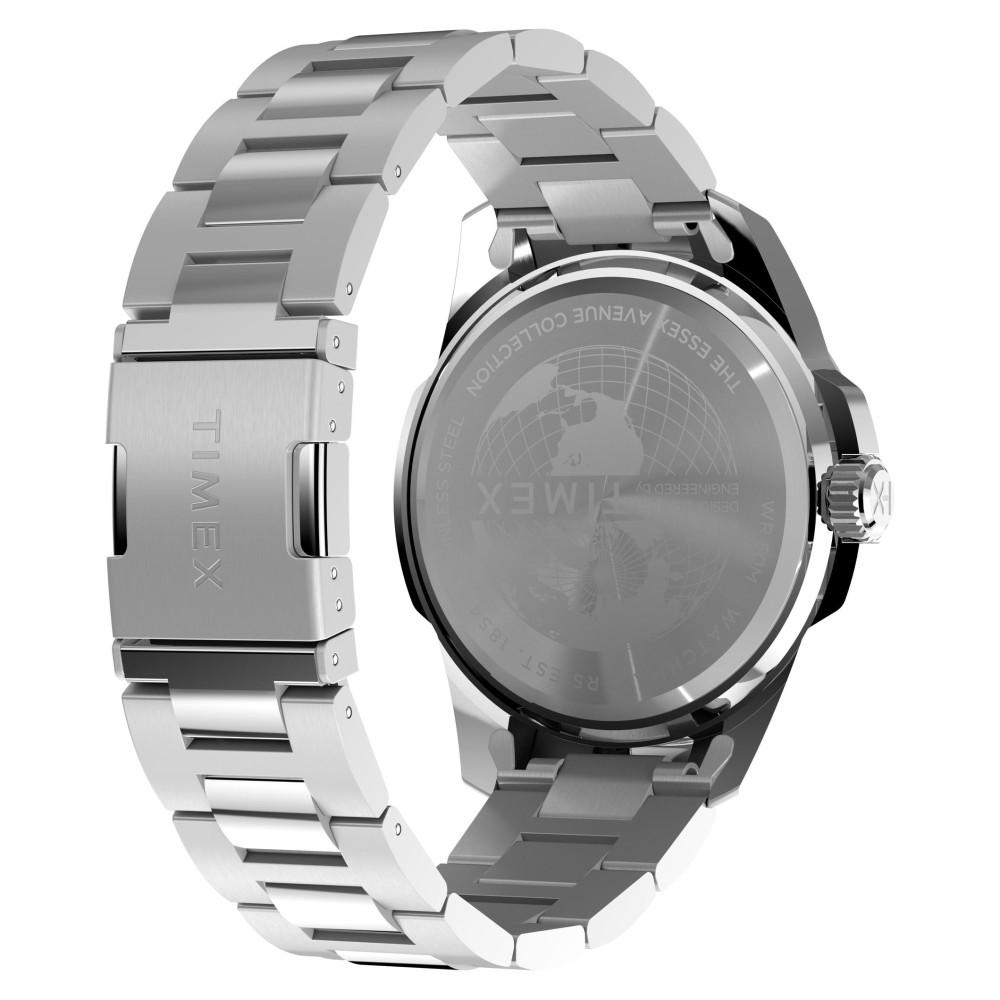 Timex TW2Y21000 Essex Day and Date 45mm Stainless Steel Bracelet Watch - zegarek męski 9