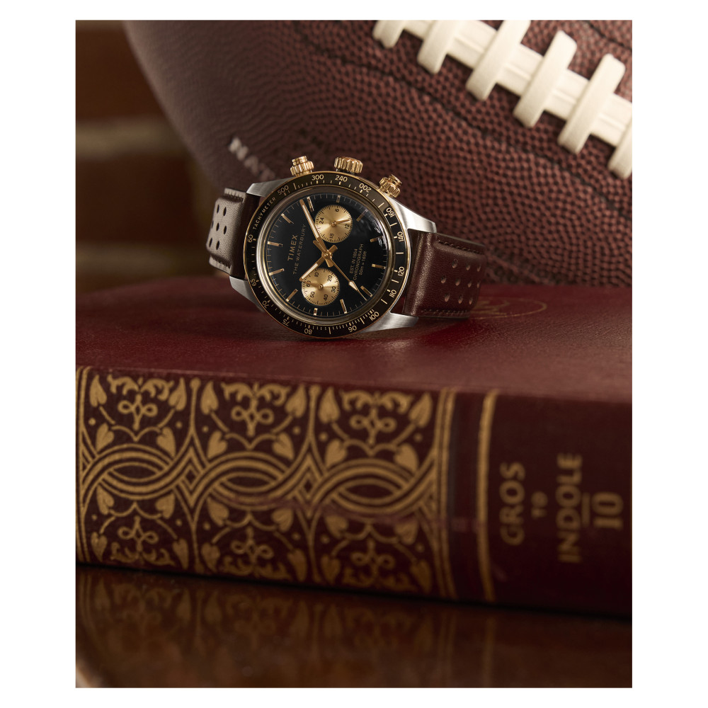 Timex TW2Y24100 Waterbury Heritage Chronograph 39mm Leather Strap - zegarek męski 11