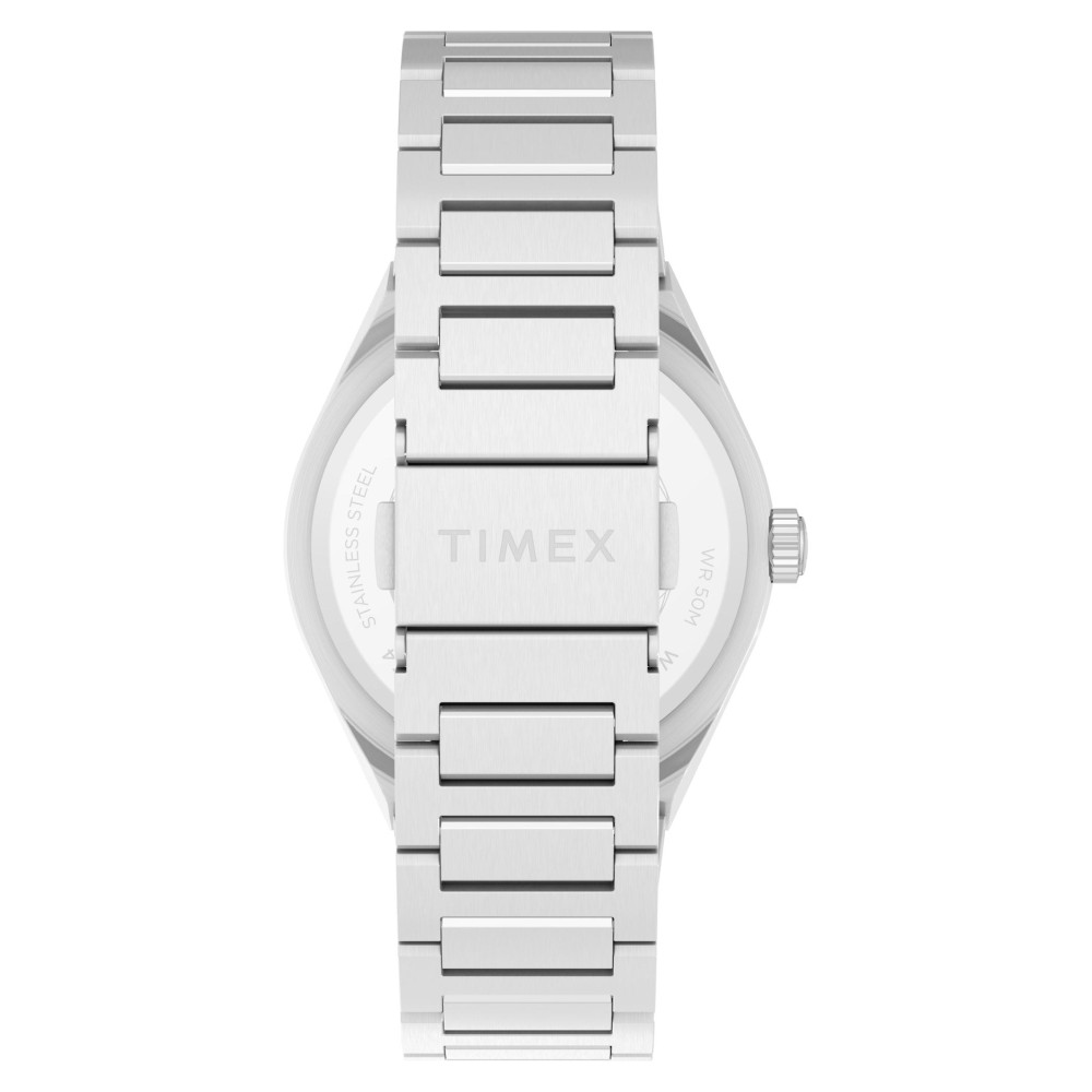 Timex TW2Y25100 Q Timex® Continental Day and Date 39mm Stainless Steel Bracelet Watch - zegarek męski 7