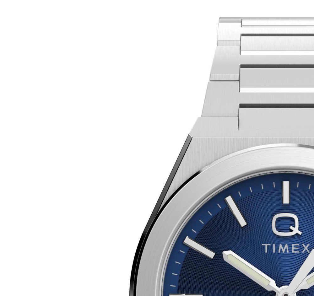Timex TW2Y25100 Q Timex® Continental Day and Date 39mm Stainless Steel Bracelet Watch - zegarek męski 4