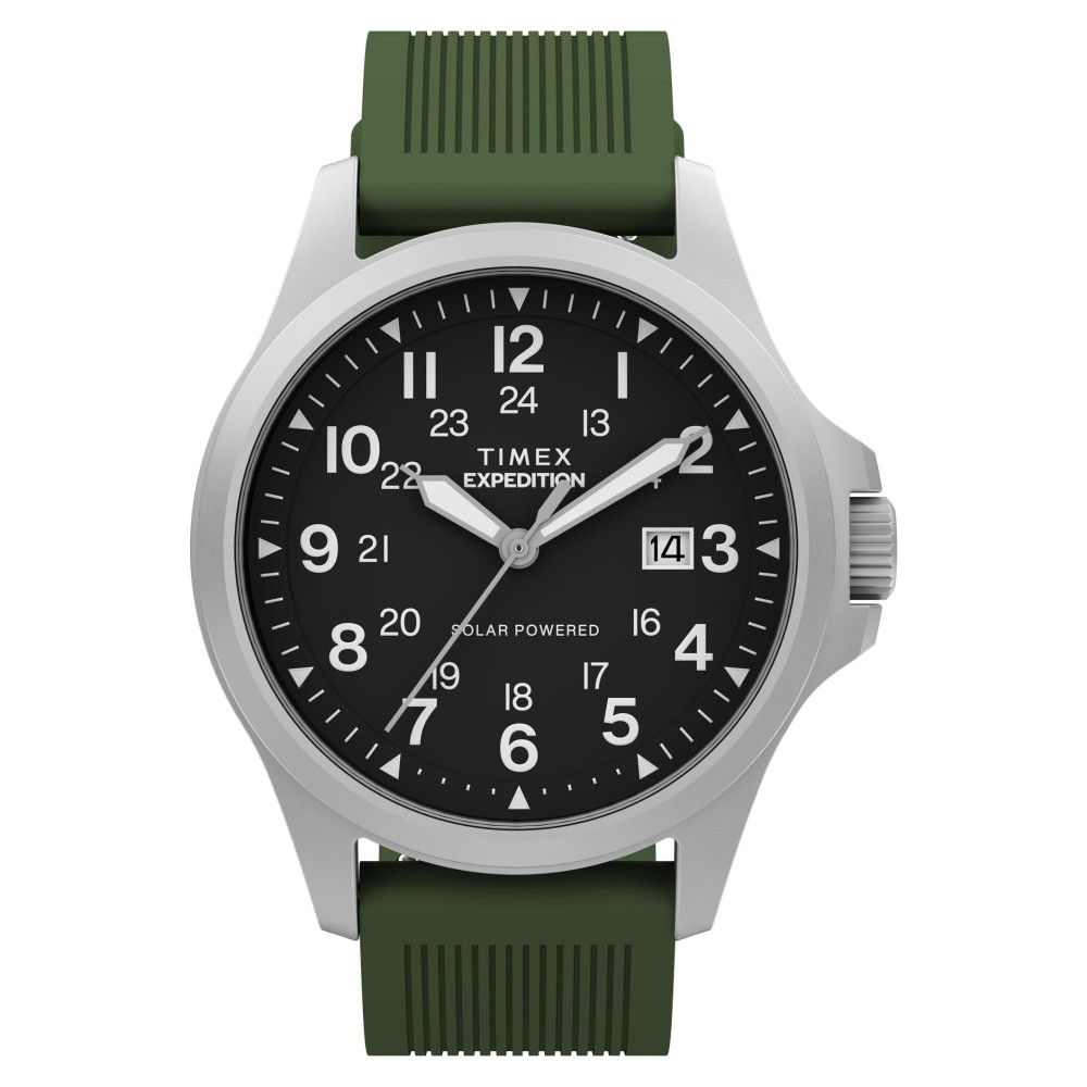 Timex TW2Y31600 Expedition® Field Post Solar 41mm Silicone Strap Watch - zegarek męski 1
