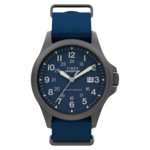 Timex TW2Y31700 Expedition® Field Post Solar 41mm Eco-Conscious Fabric Strap Watch - zegarek męski