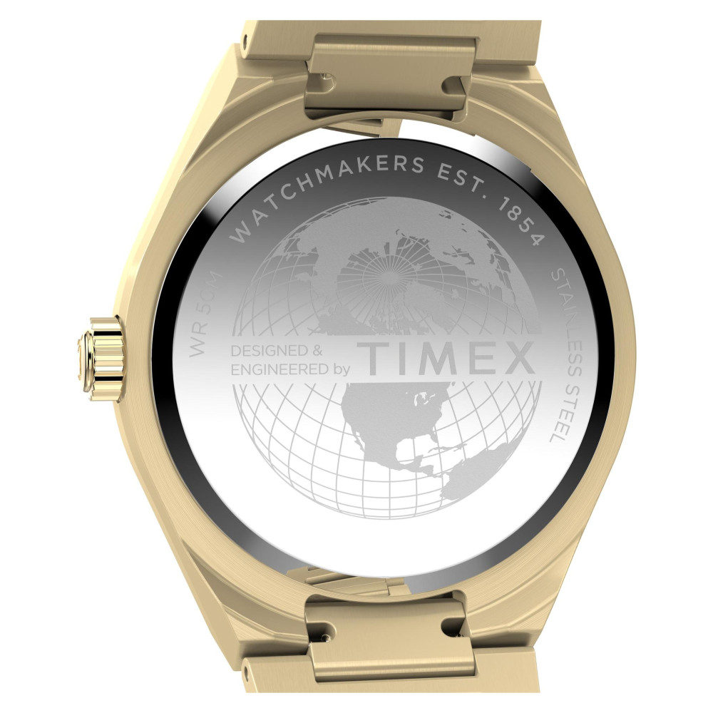 Timex TW2Y35100 Q Timex® Continental Day and Date 39mm Stainless Steel Bracelet Watch - zegarek męski 10