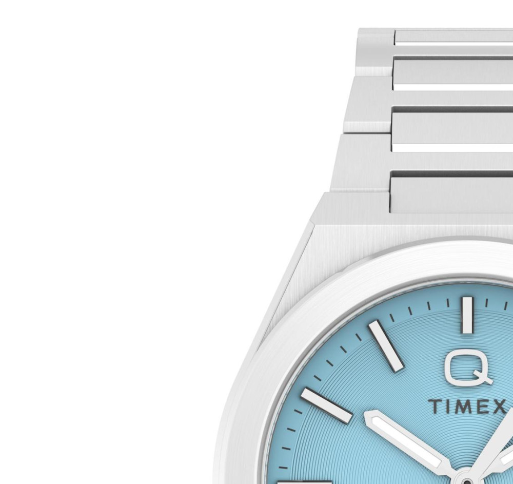 Timex TW2Y35200 Q Timex® Continental Day and Date 39mm Stainless Steel Bracelet Watch - zegarek męski 4