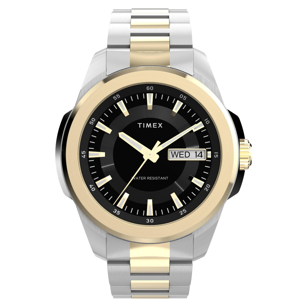 Timex TW2Y35300 Essex Day and Date 45mm Stainless Steel Bracelet Watch - zegarek męski 1