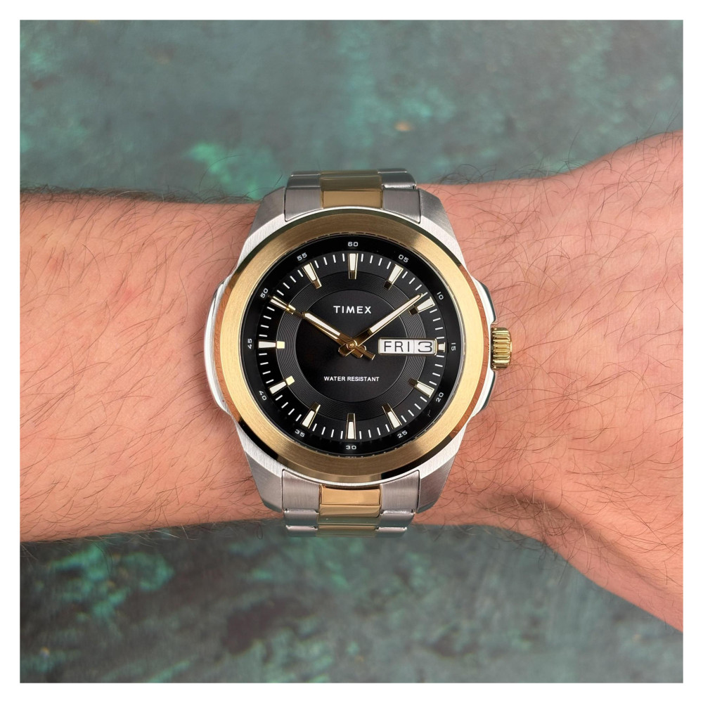 Timex TW2Y35300 Essex Day and Date 45mm Stainless Steel Bracelet Watch - zegarek męski 11