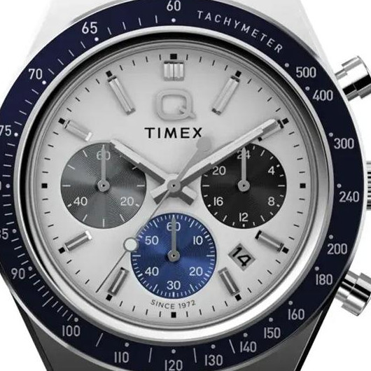 Timex TW2Y36200 Q Timex® Chronograph 40mm Stainless Steel Bracelet Watch - zegarek męski 2