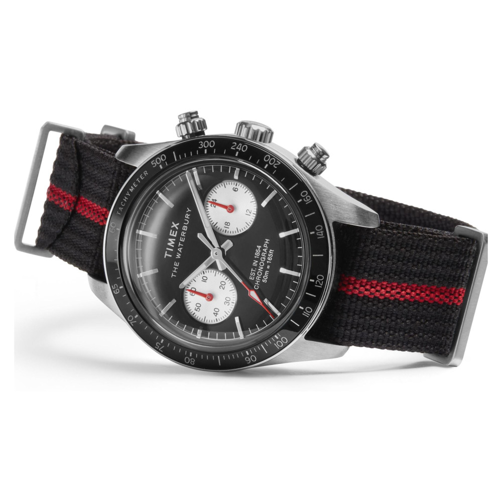 Timex TW2Y38900 Waterbury Heritage Chronograph 39mm Fabric Strap Watch - zegarek męski 8