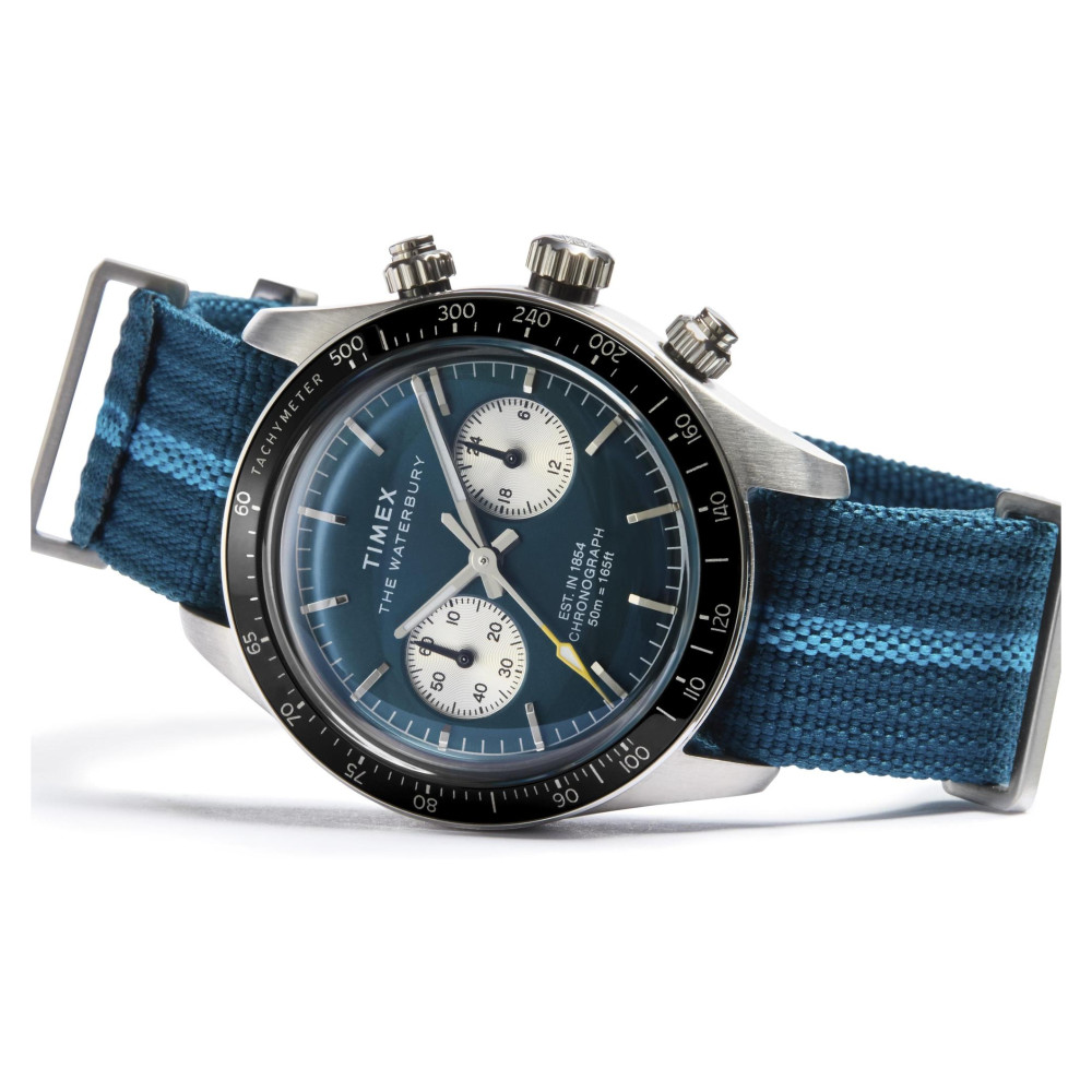 Timex TW2Y39000 Waterbury Heritage Chronograph 39mm Fabric Strap Watch - zegarek męski 8