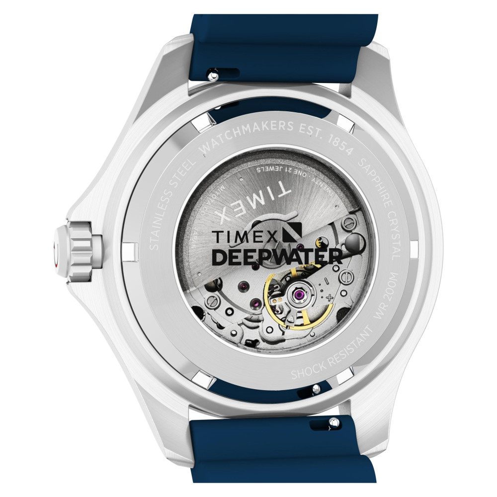 Timex TW2Y39900 Deepwater Meridian 200 Automatic 44mm Synthetic Rubber Strap Watch - zegarek męski 9