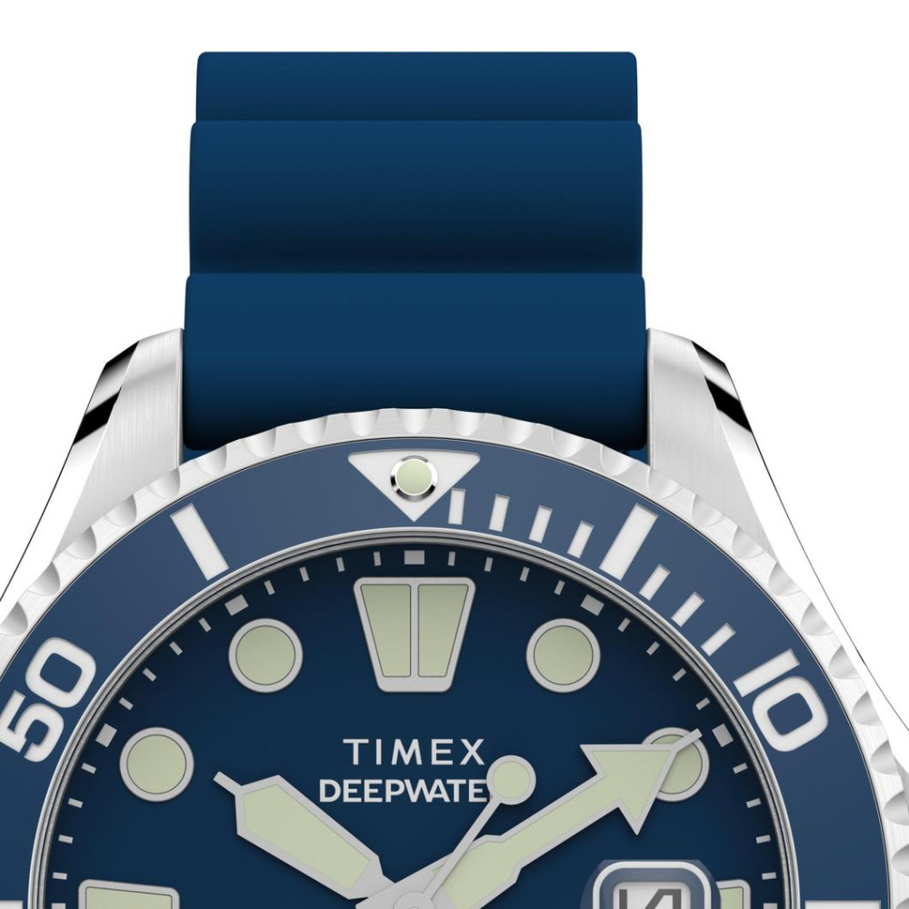 Timex TW2Y39900 Deepwater Meridian 200 Automatic 44mm Synthetic Rubber Strap Watch - zegarek męski 3