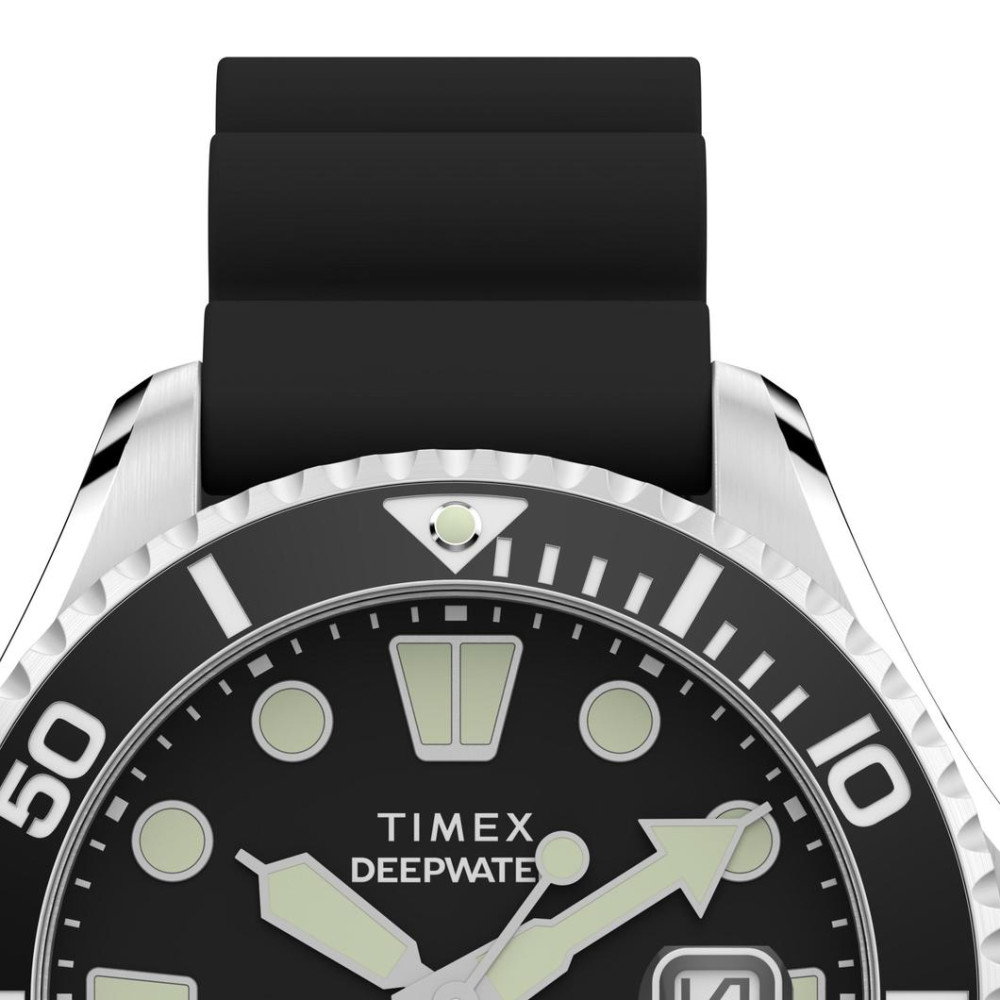 Timex TW2Y40000 Deepwater Meridian 200 Automatic 44mm Synthetic Rubber Strap Watch - zegarek męski 3