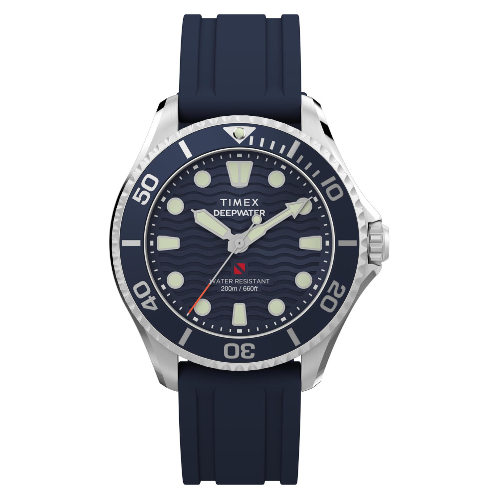 Timex TW2Y40300 Deepwater Meridian 200 38mm Synthetic Rubber Strap Watch - zegarek damski 1