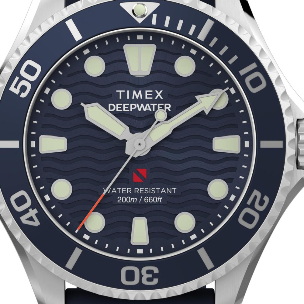 Timex TW2Y40300 Deepwater Meridian 200 38mm Synthetic Rubber Strap Watch - zegarek damski 2