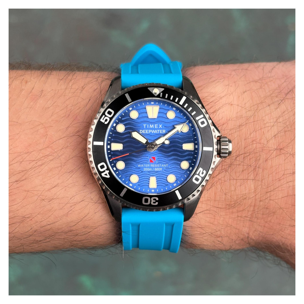 Timex TW2Y40400 Deepwater Meridian 200 38mm Synthetic Rubber Strap Watch - zegarek męski 17